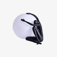 Lampe à poser LED style art déco avec silhouette Bloomie