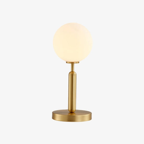 Lampe à poser avec lumière ronde et base dorée Ivy