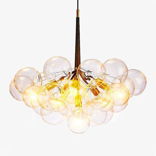 Lustre design avec bulles en verre Modern