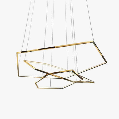 Lustre moderne en forme d'hexagones luxury Emmylia