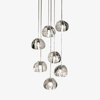 Lustre moderne LED en forme de glaçons en cristal Jaione