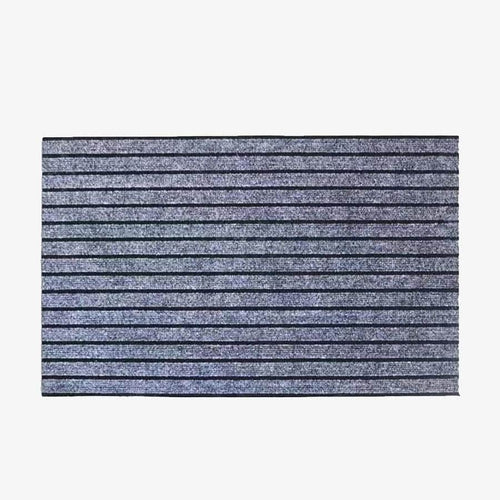 Paillasson rectangle gris rayé Durable