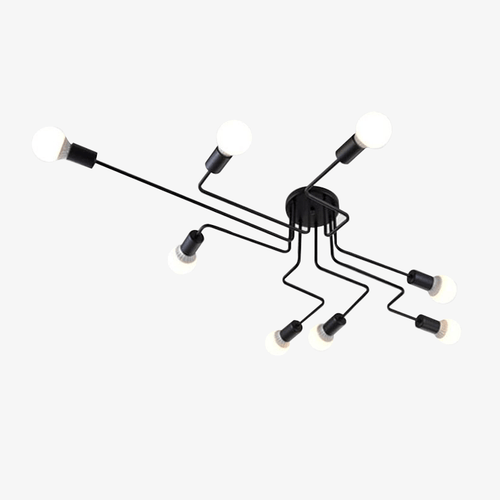 Plafonnier design à LED avec plusieurs bras