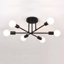 Plafonnier design en métal à plusieurs lampes Rod