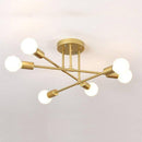 Plafonnier design en métal à plusieurs lampes Rod