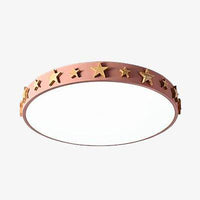 Plafonnier LED de couleurs avec étoiles dorées