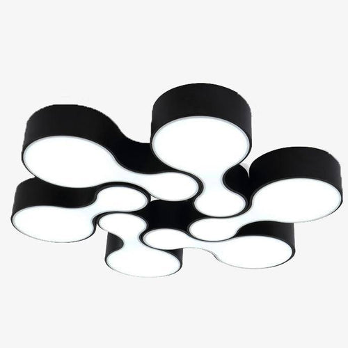 Plafonnier LED moderne arrondis imbriqués