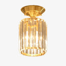 Plafonnier moderne cylindrique en cristal Luxury Lylia