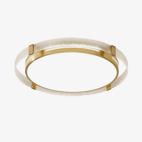 Plafonnier moderne LED avec cercles dorés Luxury