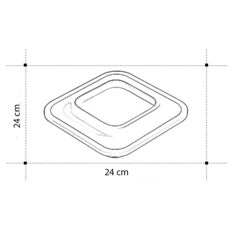 Plafonnier moderne LED forme carré ou circulaire Clery - vue 8 sur 8