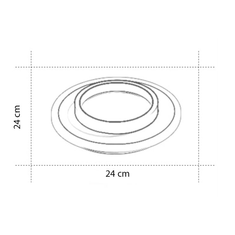 Plafonnier moderne LED forme carré ou circulaire Clery - vue 7 sur 8
