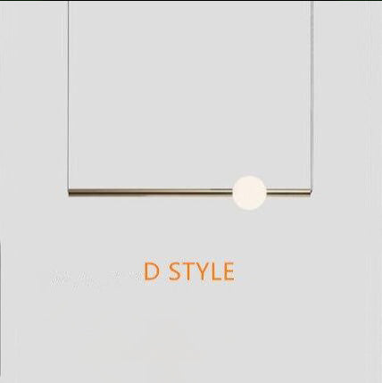 Lustre design en tubes dorés à LED Orion