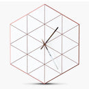 Horloge murale design hexagonale avec triangles Personality