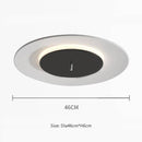 Plafonnier design à LED avec disque en aluminium coloré Macaron