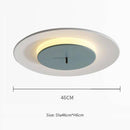 Plafonnier design à LED avec disque en aluminium coloré Macaron