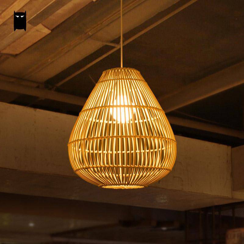 Suspension en bambou design arrondie Rattan - vue 3 sur 5