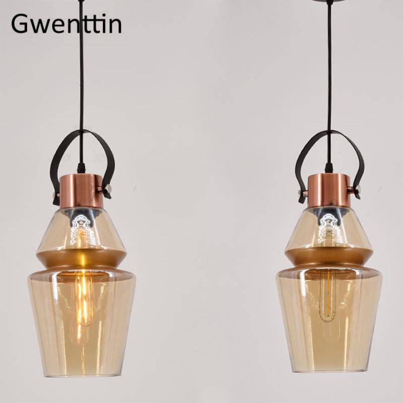 Suspension LED design formes en verre industriel - vue 5 sur 12