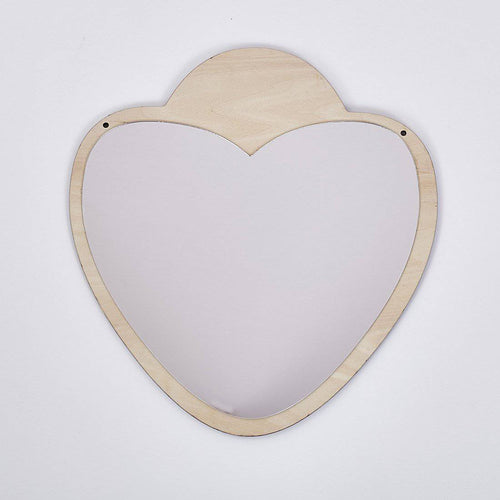 Miroir mural en forme de coeur Decoration