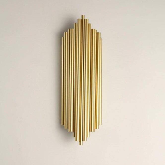 Applique murale design LED en métal doré style Shining - vue 8 sur 8