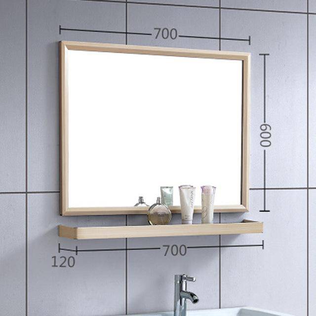 Miroir mural rectangulaire en aluminium Shelf - vue 11 sur 16
