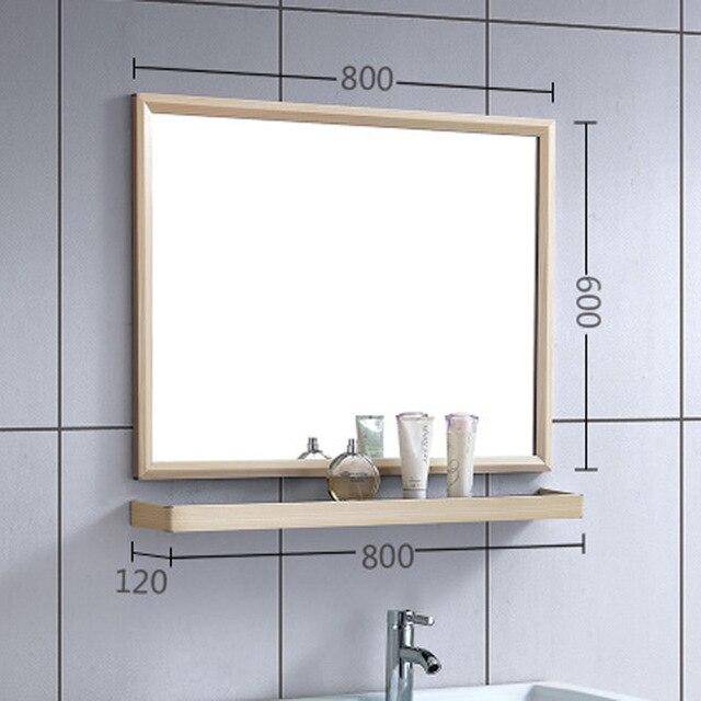Miroir mural rectangulaire en aluminium Shelf - vue 5 sur 16