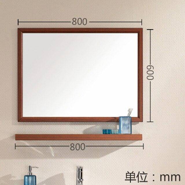 Miroir mural rectangulaire en aluminium Shelf - vue 8 sur 16
