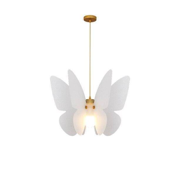 Suspension moderne LED blanche au style Butterfly - vue 5 sur 4