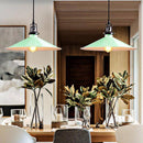Suspension retro LED en métal avec abat-jour conique Edison