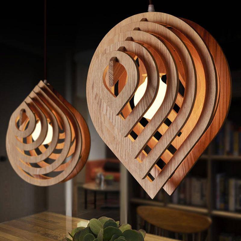 Suspension 3D en bois Nordic - vue 3 sur 4