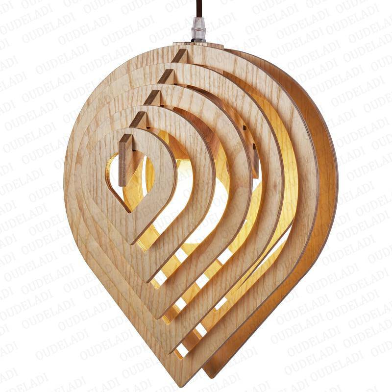 Suspension 3D en bois Nordic - vue 4 sur 4