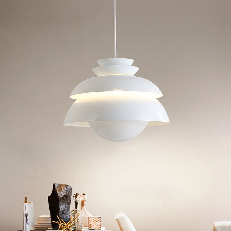Suspension design LED blanche en forme de fleur Denmark - vue 6 sur 8