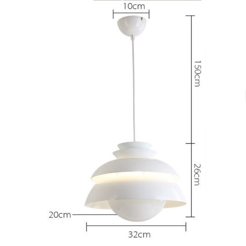 Suspension design LED blanche en forme de fleur Denmark
