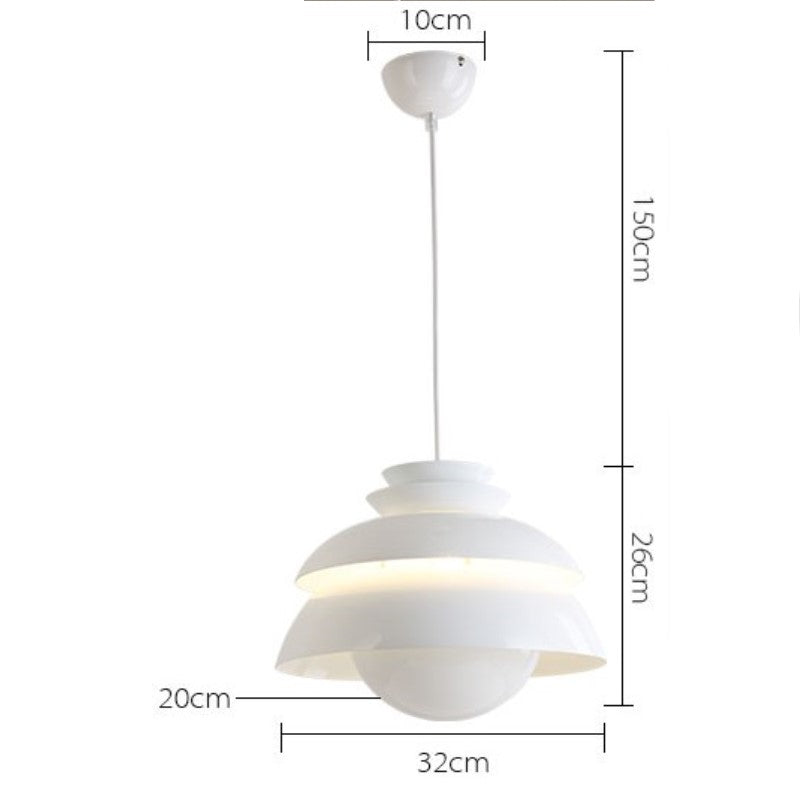 Suspension design LED blanche en forme de fleur Denmark - vue 9 sur 8