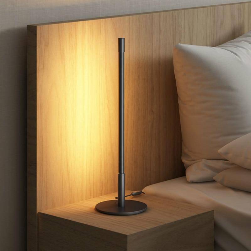 Lampe à poser rube LED noir