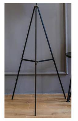 Lampadaire trépied ajustable avec abat-jour en tissu American