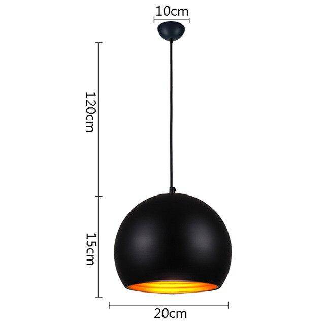 Suspension LED boule moderne colorée
