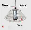 Suspension design arrondie en verre Screw