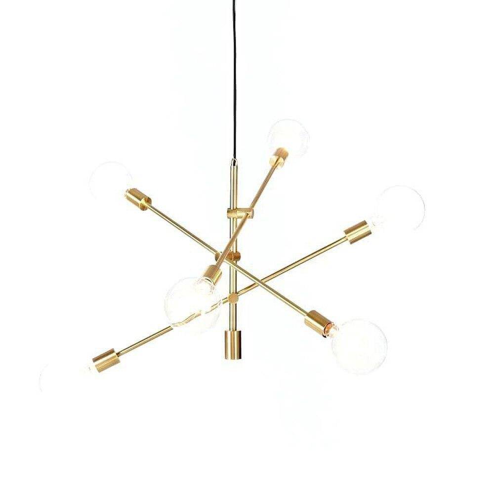 Lustre design à bras et boules en verre Line - vue 5 sur 6