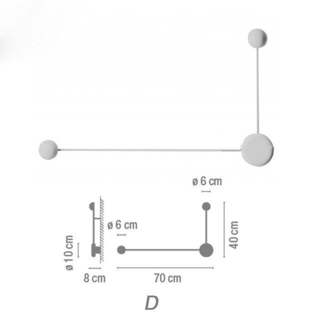 Applique design à LED ajustable Foyer