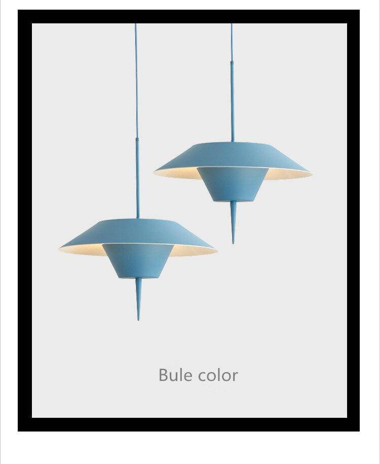 Suspension design conique colorée à LED Macaron - vue 6 sur 6