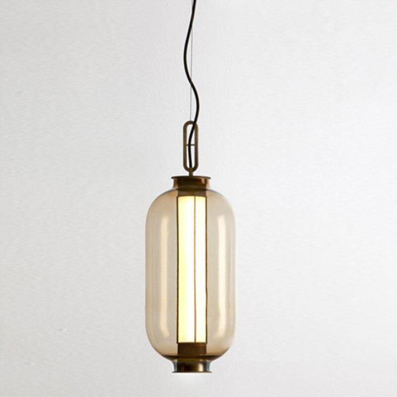 Suspension design boule en verre fumé Loft - vue 10 sur 11