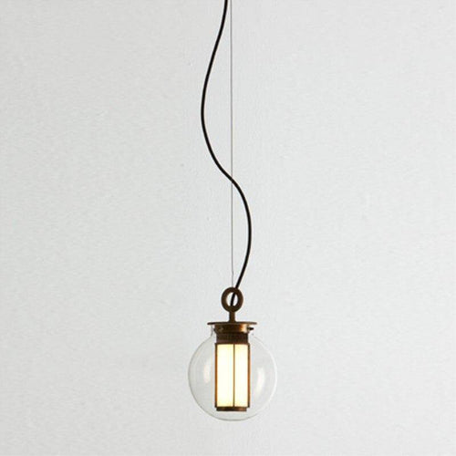 Suspension design boule en verre fumé Loft