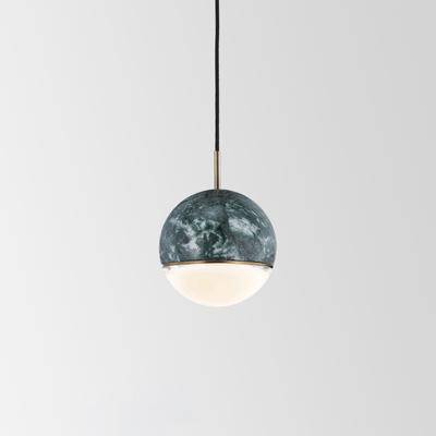 Suspension design LED boule style marbre coloré Art - vue 6 sur 10