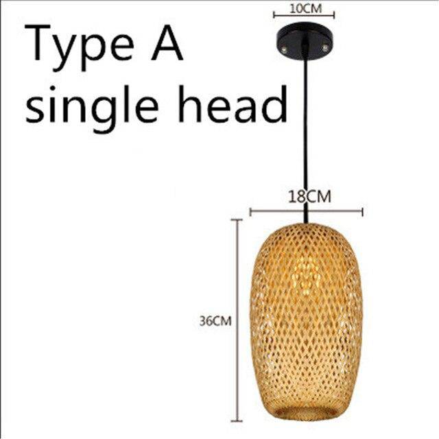 Suspension design arrondie en bambou Rattan - vue 10 sur 10