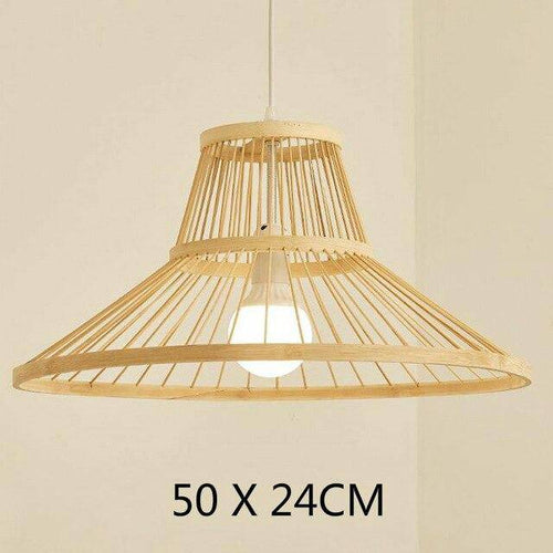 Suspension cage en bambou Geometric A