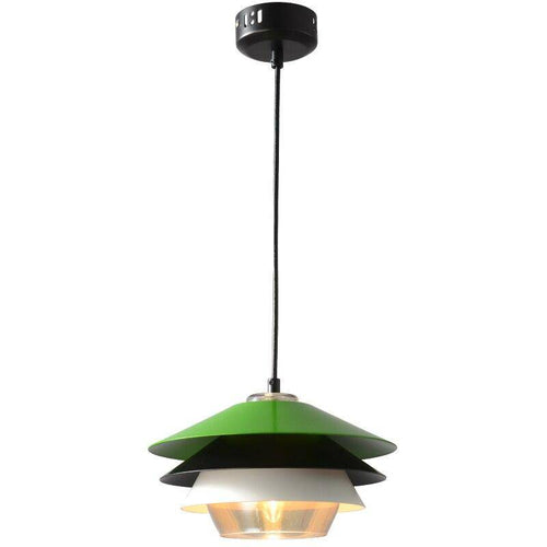 Suspension moderne LED avec abat-jour aluminium coloré Creative