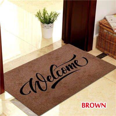 Paillasson rectangle welcome en fibre de polyester - vue 3 sur 6