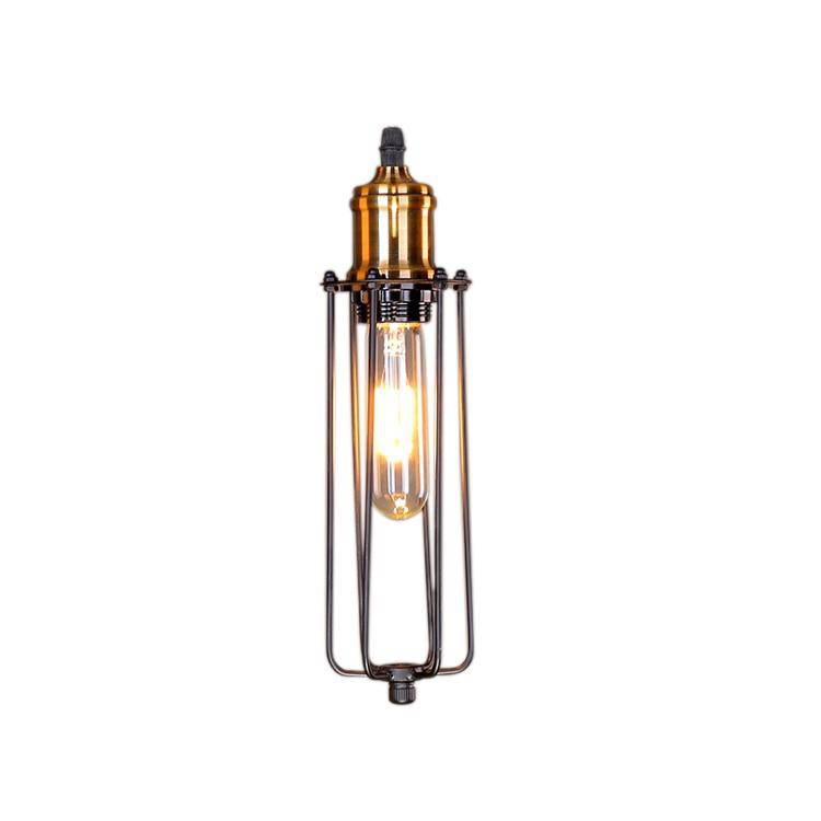 Suspension industriel LED en métal avec cage style rétro - vue 9 sur 8