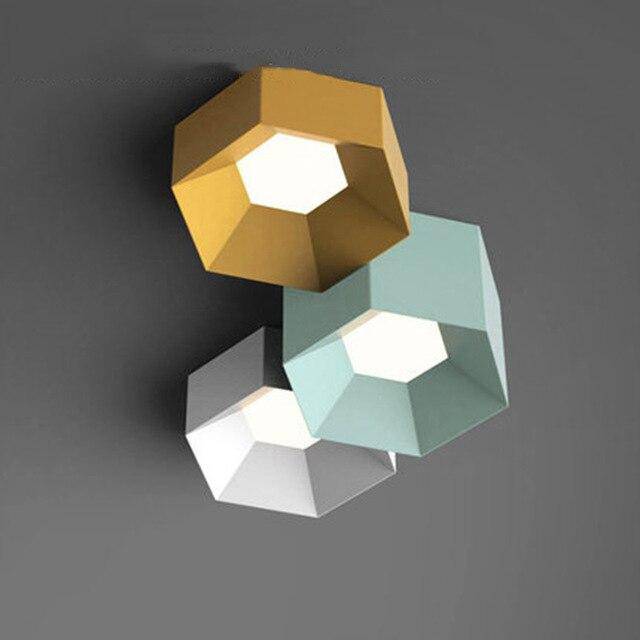 Plafonnier design à LED géométrique de couleur Art - vue 11 sur 11