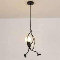 Suspension moderne LED en métal style petite personne